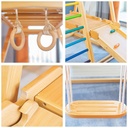 Indoor Children Playground - Baby Wooden Slide Swing