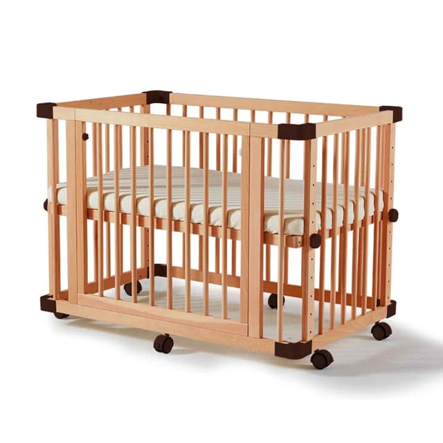 6-in-1 Baby Wooden Cot Crib