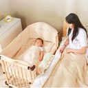 6-in-1 Baby Wooden Cot Crib