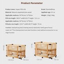 6-in-1 Baby Wooden Cot Crib