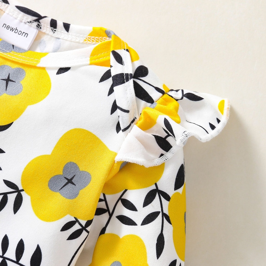 Baby Romper Dress With Flower Design Baby Girl Dress