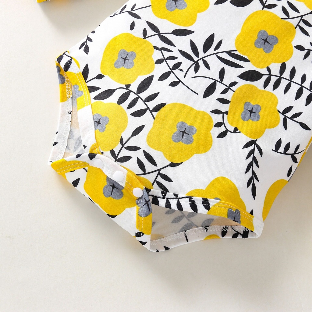 Baby Romper Dress With Flower Design Baby Girl Dress