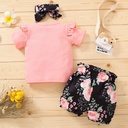 3 Pieces Little Miss Sassy shorts Baby Girl