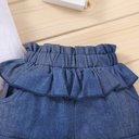 White-blue girl's set