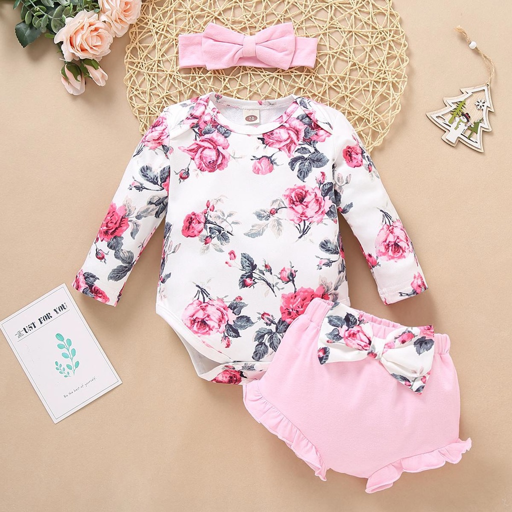 Pink Infant Baby Girls Romper