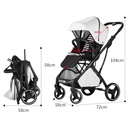 Baby Stroller 2 in 1 3 in 1 Dual-purpose Stroller - car seat not included