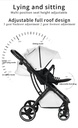 Baby Stroller 2 in 1 3 in 1 Dual-purpose Stroller - car seat not included
