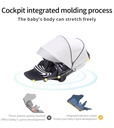 Baby Stroller 2 in 1 3 in 1 Dual-purpose Stroller - car seat not included