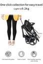 Baby Stroller 2 in 1 3 in 1 Dual-purpose Stroller - car seat not included