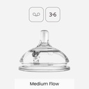 comotomo Natural Teat Silicone Nipples Medium Flow 2 Count