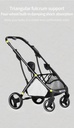 Baby Stroller 2 in 1 3 in 1 Dual-purpose Stroller - car seat not included