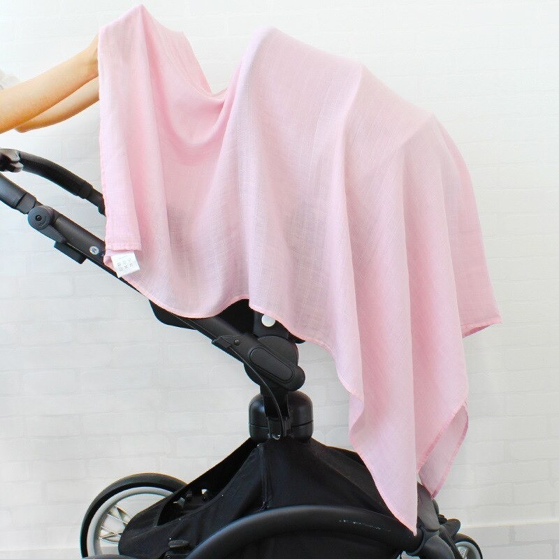 Bamboo Cotton wrap solid color baby swaddle blanket wrap