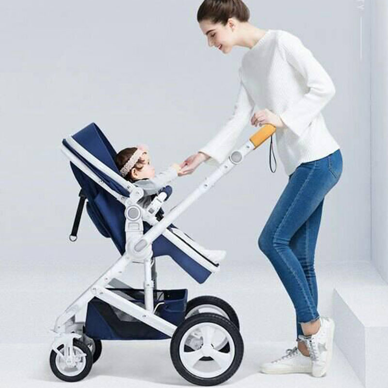 Belecoo baby stroller High view with shock absorption system