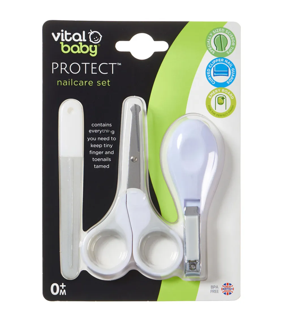 Vital Baby PROTECT nailcare set white 0 Months or above