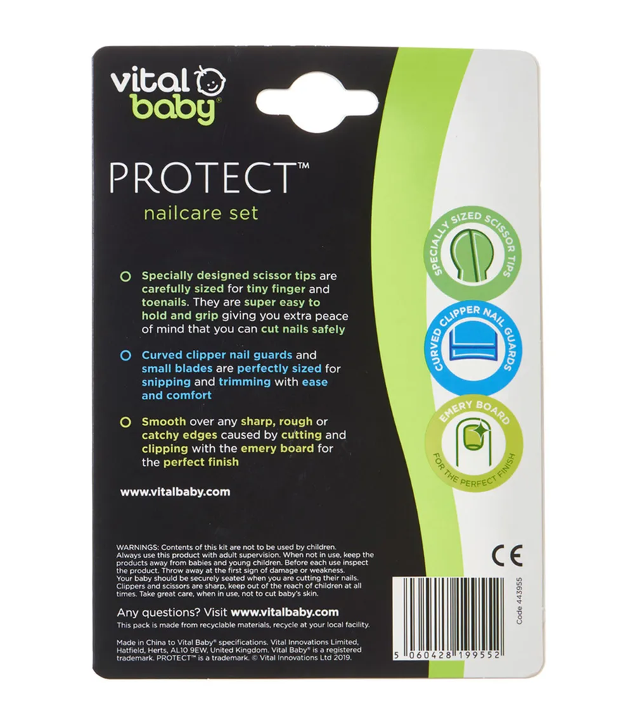 Vital Baby PROTECT nailcare set white 0 Months or above