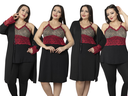 Black Turkish Genika set of 4 pieces