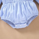Candy cotton color baby girl bubble romper Autumn baby girl lace romper