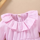 Candy cotton color baby girl bubble romper Autumn baby girl lace romper
