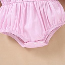 Candy cotton color baby girl bubble romper Autumn baby girl lace romper