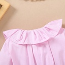 Candy cotton color baby girl bubble romper Autumn baby girl lace romper