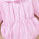 Candy cotton color baby girl bubble romper Autumn baby girl lace romper
