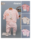 Donino Baby girl three piece suit rose Set