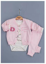 Donino Baby girl three piece suit rose Set