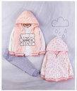 Donino Baby Girl 3 pcs Duble faced jacket set