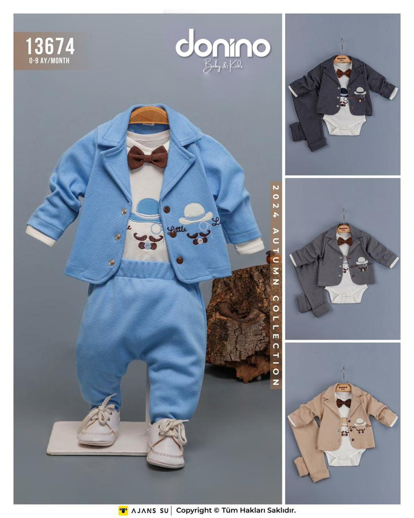 Donino Baby Boys Three Piece Suit Set