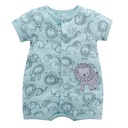 Carters navy striped romper with giraffe or Simba Romper slight wear