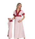 Jenika Pink and Red pregnant homewear
