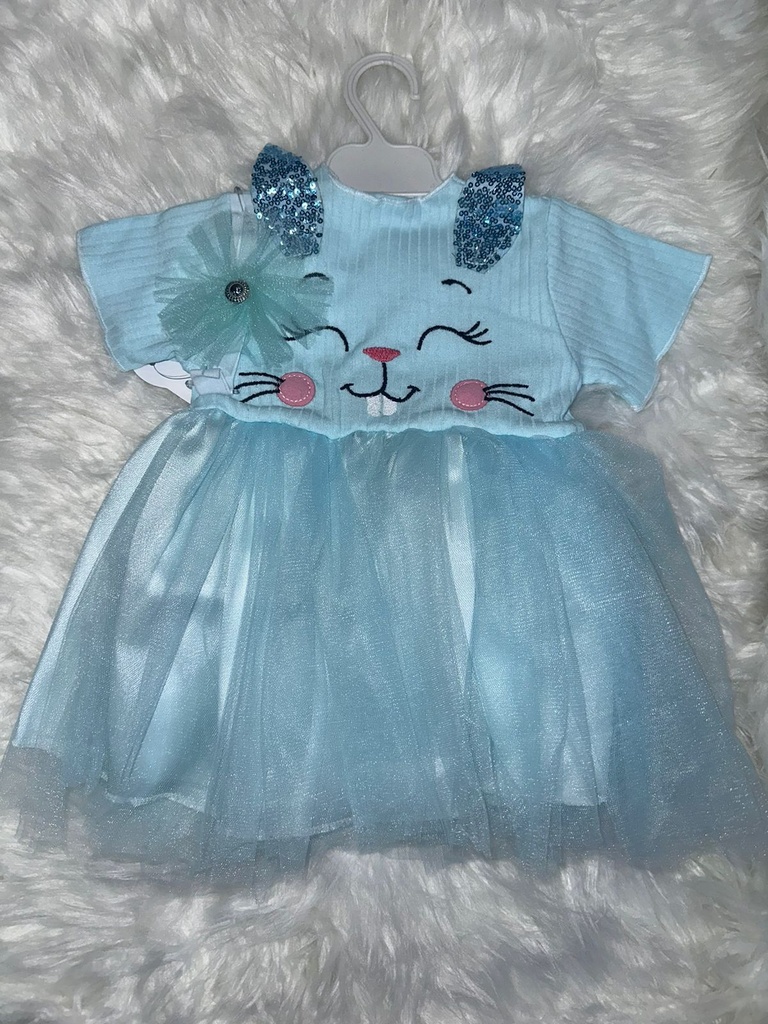 Cute summer Cat Face girls dress