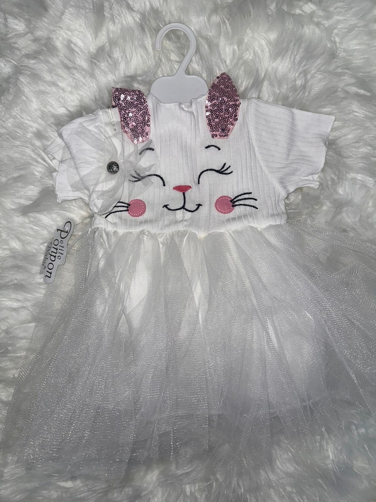 Cute summer Cat Face girls dress