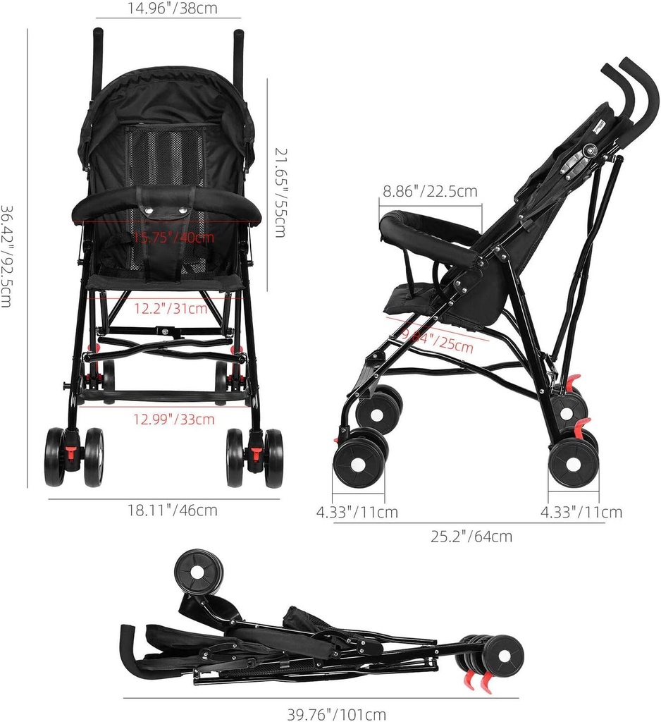 Lightweight Travel Outdoor Foldable Kids Stroller