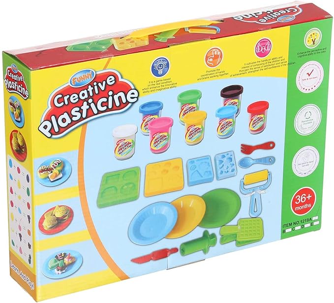 Creative Plasticine Clay, 8 Pieces - Multi Color