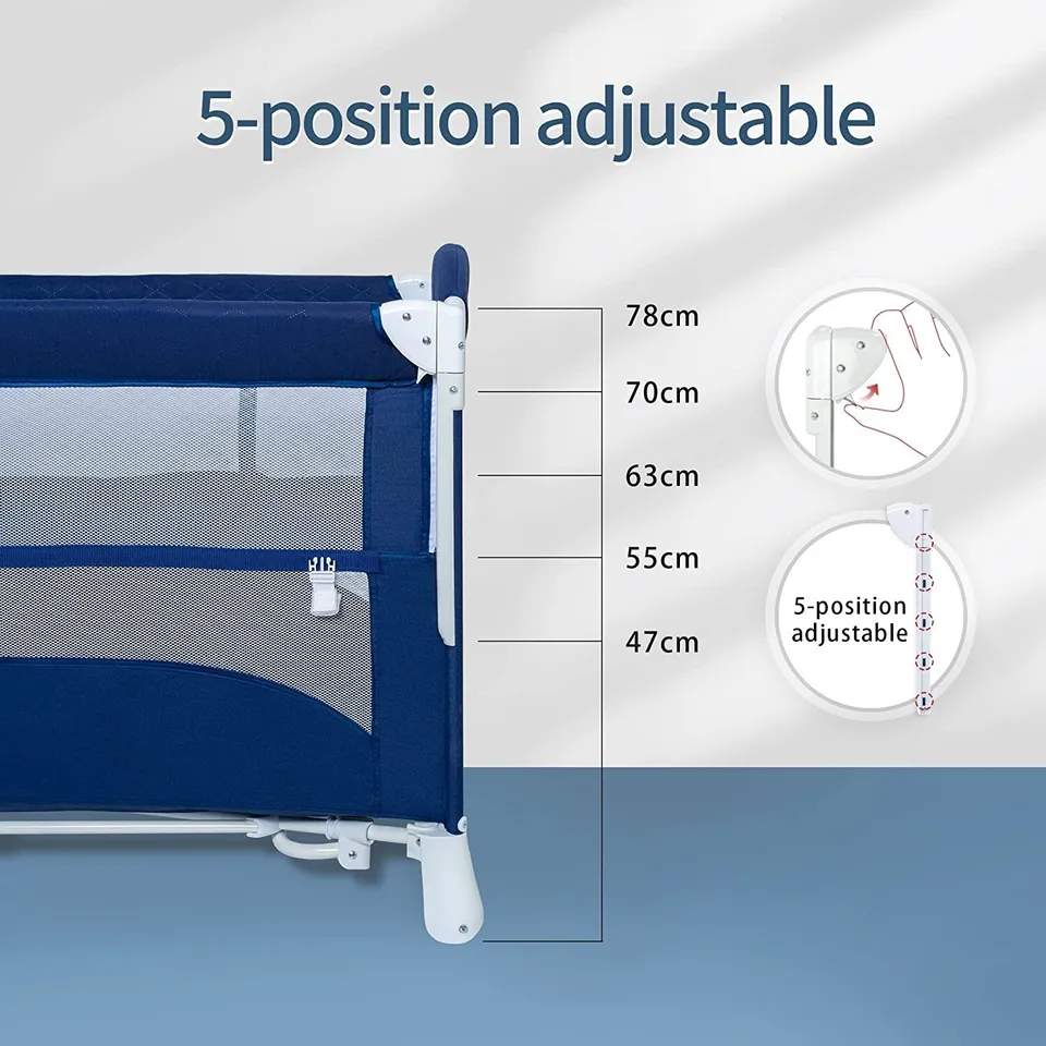 4 in 1 Pack and Play-Baby layer foldable bed - Baby Bedside Sleeper (2)