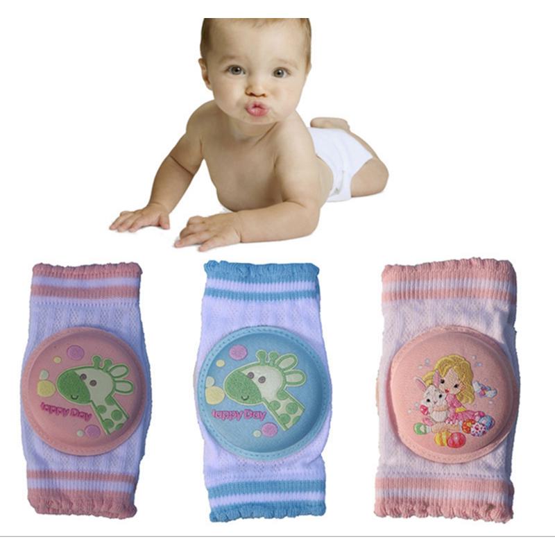 Cotton Cartoon Baby Knee Pads Anti Slip Crawling Protector