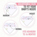 100% Cotton Absorbent Hypoallergenic bandana Soft  baby bibs