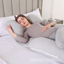 Detachable double U-shaped detachable washable pillow core side sleeping pillow pregnancy pillow polyester fiber