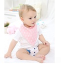 100% Cotton Absorbent Hypoallergenic bandana Soft  baby bibs