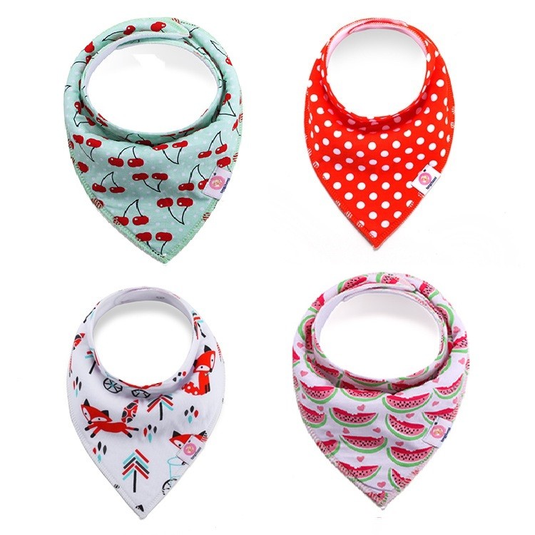 Cotton Super Absorbent bandana Soft  baby bibs