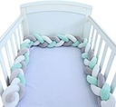 3 Meters Crib Bumper Cubes for Baby Bed Knotted Pillow Baby Bed