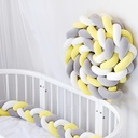 3 Meters Crib Bumper Cubes for Baby Bed Knotted Pillow Baby Bed