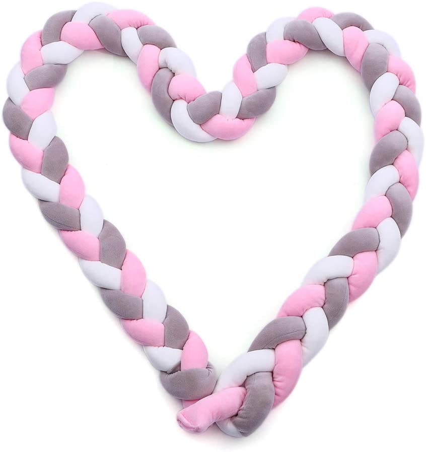 3 Meters Crib Bumper Cubes for Baby Bed Knotted Pillow Baby Bed