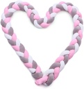 3 Meters Crib Bumper Cubes for Baby Bed Knotted Pillow Baby Bed