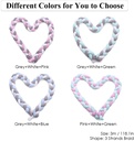 3 Meters Crib Bumper Cubes for Baby Bed Knotted Pillow Baby Bed