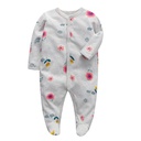 Baby Girl Allover Cartoon printed Footed Sleep Jumpsuit