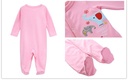 Baby Girl Allover Cartoon printed Footed Sleep Jumpsuit