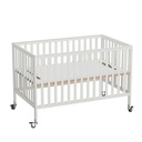 Adjustable Foldable Wooden Baby Crib Bed