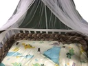 4 Strand Crib Braided Guards Bed Rails for Baby Three (3.6) Meters Length brown color